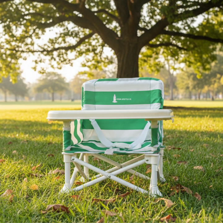 Green &amp; White Baby Chair
