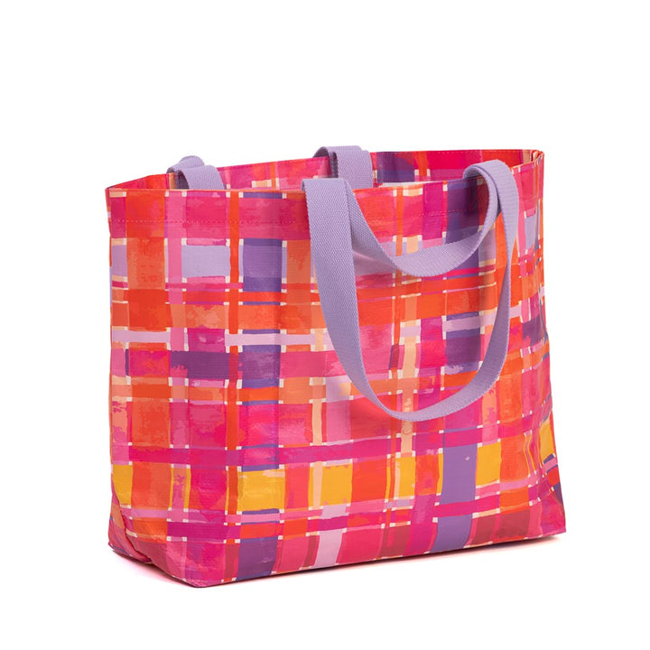 Shopper Tote Bag - Rose Gingham by Lordy Dordie