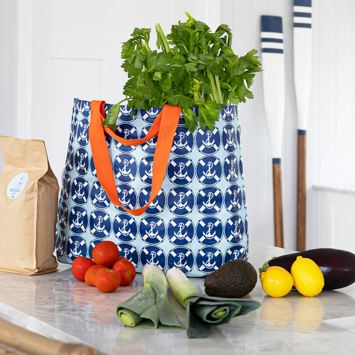 Shopper Tote Bag - Coastal Anchor 