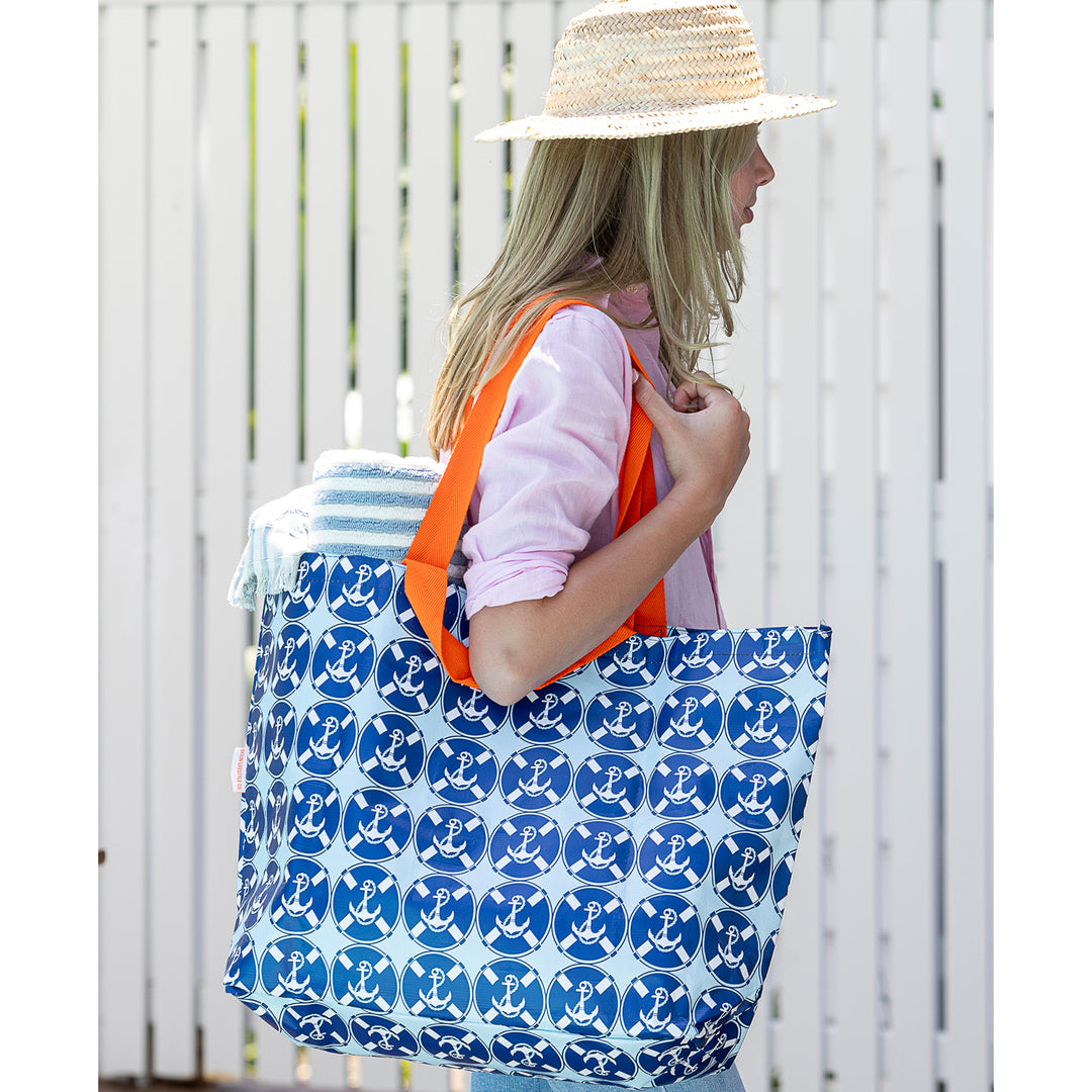 Shopper Tote Bag - Coastal Anchor 