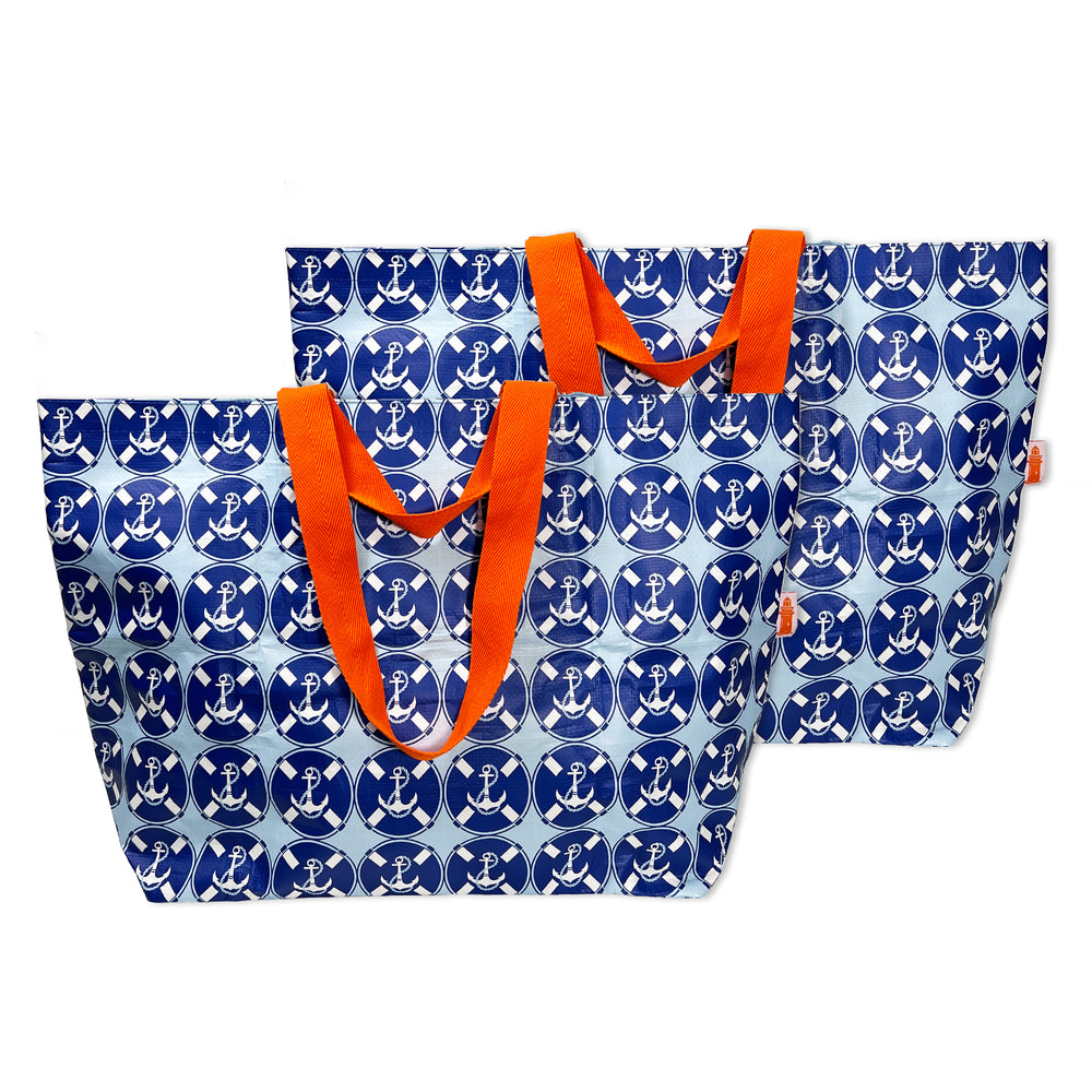 Shopper Tote Bag - Coastal Anchor 