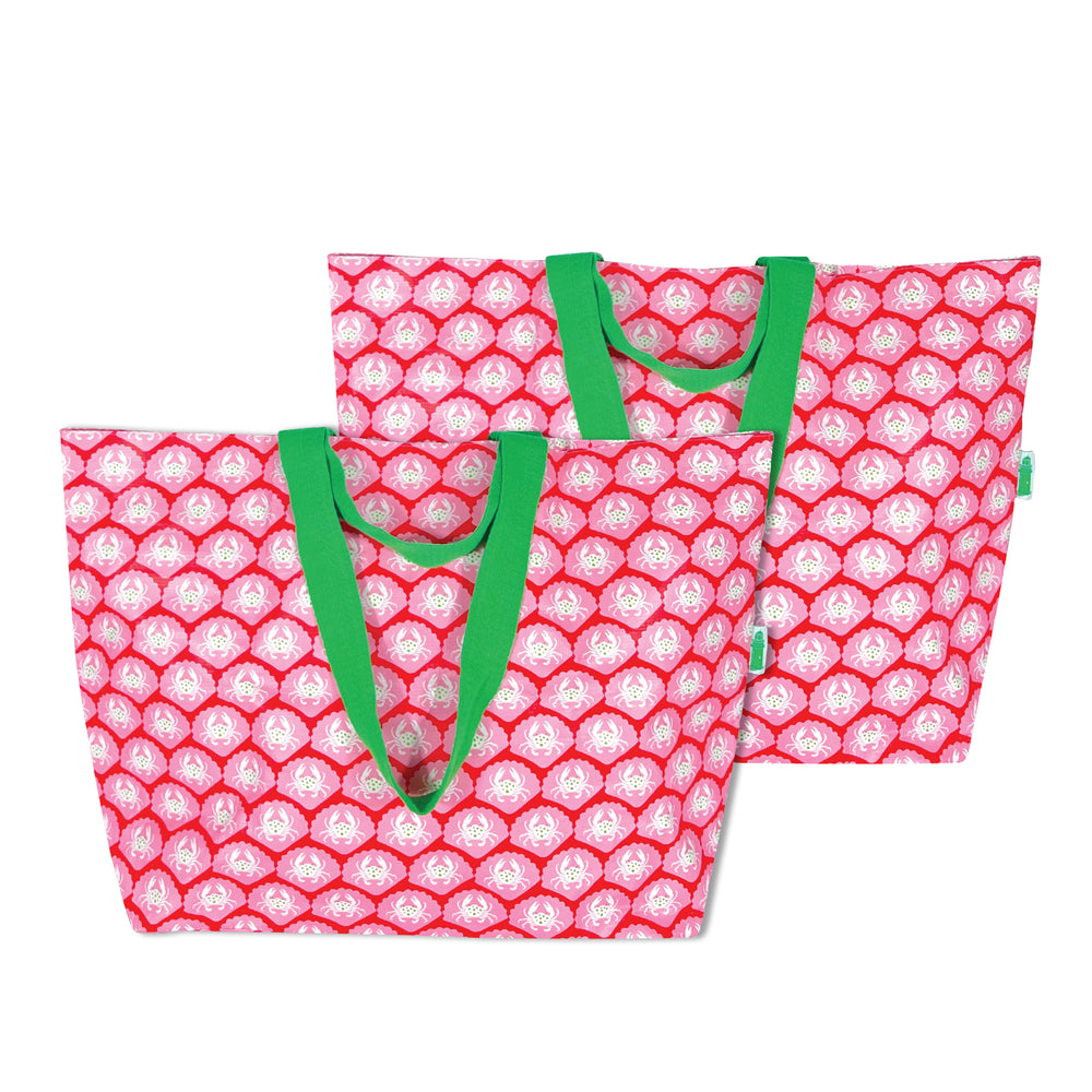 Shopper Tote Bag - Crabby Shells 